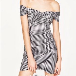Zara Gingham Mini Dress
